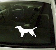  CRT753 Labrador Retriever Dog Cartoon Decal