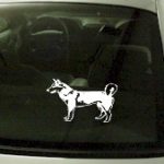 CRT763 Siberian Husky Dog Cartoon Decal