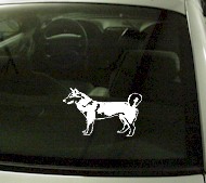  CRT763 Siberian Husky Dog Cartoon Decal