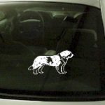 CRT765 St Bernard Dog Cartoon Decal