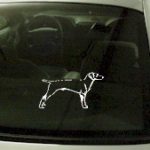 CRT766 Weimaraner Dog Cartoon Decal