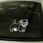CRT767 West Highland White Terrier Dog Cartoon Decal