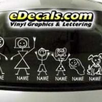  CRT770 sTiCk FiGuRe FaMiLy CaRtOoN DeCaL