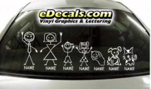 CRT770 sTiCk FiGuRe FaMiLy CaRtOoN DeCaL