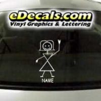  CRT772 sTiCk FiGuRe MoM CaRtOoN DeCaL