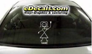 CRT772 sTiCk FiGuRe MoM CaRtOoN DeCaL