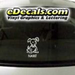 CRT776 sTiCk FiGuRe DoG CaRtOoN DeCaL