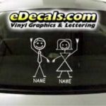CRT778 sTiCk FiGuRe MoM aNd DaD CaRtOoN DeCaL