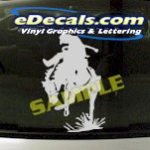 CRT801 Rodeo Western Horse Cowboy Cartoon Decal
