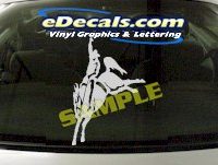  CRT803 Rodeo Western Horse Cowboy Cartoon Decal