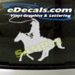 CRT805 Rodeo Western Horse Cowboy Cartoon Decal