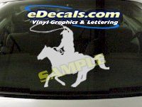  CRT805 Rodeo Western Horse Cowboy Cartoon Decal