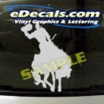 CRT807 Rodeo Western Horse Cowboy Cartoon Decal