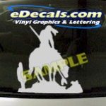 CRT808 Native American Indian Horse Cartoon Decal