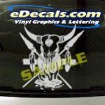 CRT811 Native American Indian Cartoon Decal