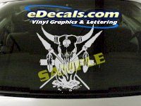  CRT811 Native American Indian Cartoon Decal
