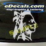 CRT812 Native American Indian Cartoon Decal