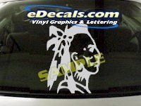  CRT812 Native American Indian Cartoon Decal