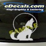 CRT817 Western Dog Cartoon Decal