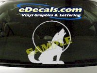  CRT817 Western Dog Cartoon Decal