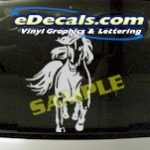 CRT818 Western Horse Cartoon Decal
