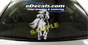 CRT818 Western Horse Cartoon Decal