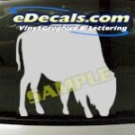 CRT819 Cattle Bull Cartoon Decal