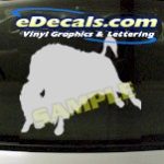 CRT820 Cattle Bull Cartoon Decal