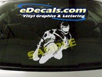  CRT825 Motorcycle Streetbike Transportation Cartoon Decal
