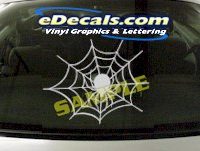  CRT831 Spider Web Cartoon Decal