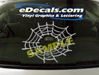  CRT832 Spider Web Cartoon Decal