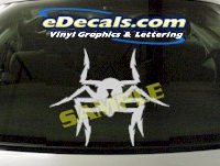 CRT833 Spider Cartoon Decal