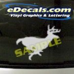 CRT834 Deer Elk Deercals Animal Cartoon Decal