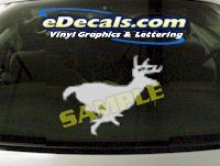  CRT834 Deer Elk Deercals Animal Cartoon Decal