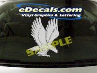 CRT835 Eagle Animal Cartoon Decal