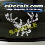 CRT839 Deer Elk Deercals Rack Animal Cartoon Decal