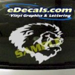 CRT842 Lion Head Animal Cartoon Decal