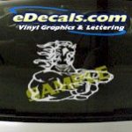 CRT843 Muscle Horse Animal Cartoon Decal