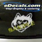 CRT844 Tiger Animal Cartoon Decal