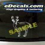 CRT848 Deer Elk Deercals Animal Cartoon Decal