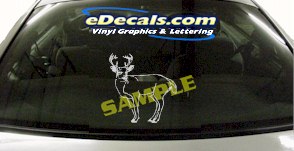 CRT848 Deer Elk Deercals Animal Cartoon Decal