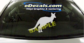CRT849 Kangaroo Animal Cartoon Decal