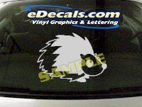  CRT850 Hedgehog Animal Cartoon Decal