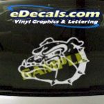 CRT851 Mad Dog Bulldog Animal Cartoon Decal