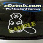CRT852 Eaver Beaver Animal Cartoon Decal
