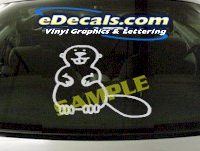  CRT852 Eaver Beaver Animal Cartoon Decal