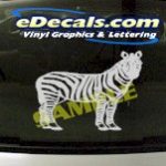CRT855 Zebra Animal Cartoon Decal