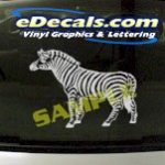 CRT856 Zebra Animal Cartoon Decal