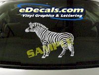  CRT856 Zebra Animal Cartoon Decal