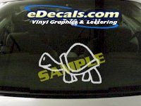  CRT861 Turtle Animal Cartoon Decal